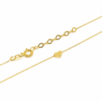 Delicate Gold Chain with Heart Charm